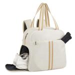 G4Free Pickleball Bag, Pickleball Backpack for Women Men, Tote Bag with Shoe Compartment & Waterproof Pocket,Ivory