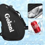Goloni Pickleball Bag Padel Racket Backpack Large Capacity for Men Women Separate Waterproof Shoes Compartment Pickleball Accessories -Thermal Insulated Pockets Fits 4 to 10 Paddles