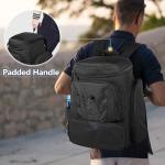 Goburos Pickleball Paddle Backpack for 4 Rackets with Fence Hook, Pickleball Equipment Bag with Shoe Compartment for Men Women, Black