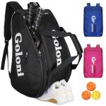Goloni Pickleball Bag Padel Racket Backpack Large Capacity for Men Women Separate Waterproof Shoes Compartment Pickleball Accessories -Thermal Insulated Pockets Fits 4 to 10 Paddles