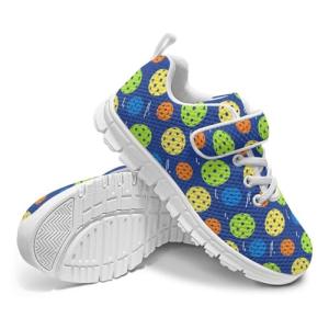 Ctsgobvahy Pickleball Boys' Jogging Sneaker, Children's Single Buckle Sneakers Lightweight Spring Summer Fashion Running Shoes Anti-Skid Mesh Sneakers
