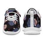 Ctsgobvahy American Flag Kids Pickleball Sneakers Size11 to 15, Boys Girls Spring Summer Fashion Running Tennis Shoes Light Breathable Sport Athletic Shoes with One Strap
