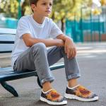 Qoiuvncy Unisex-Child Slip On Loafers Boys Girls Casual Walking Shoes Non Slip Pickleball Sneakers Breathable Outdoor Sports Athletic Sneakers Soccer Tennis Trainers for Players White Size 15