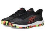 SKECHERS Women's Viper Court Pro 2.0Sneaker, Black Synthetic Textile Multi Trim, 11.5 US