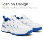 EADNLY Pickleball Shoes Men Tennis Shoes Extra Wide Non Slip Lightweight Breathable Sneakers All Court Athletic Racquet Sport Shoes Size8-13(Blue,45)