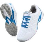 BKWHDAY Pickleball Shoes Men Tennis Court Sneakers Indoor Outdoor Breathable Athletic Sports Lightweight Non Slip Whiteblue