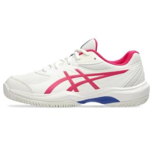 ASICS Kid's Gel-Game Grade School Tennis Shoes, 6, Cream/Bright Rose