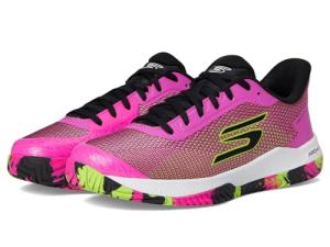 Skechers Womens Pickleball Viper Court Pro 2.0 Sneaker, Pink/Hot Pink 7 Medium