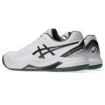 ASICS Men's Gel-Dedicate 8 Pickleball Shoes, 11, White/Gunmetal