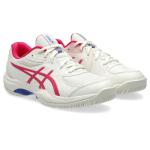 ASICS Kid's Gel-Game Grade School Tennis Shoes, 6, Cream/Bright Rose