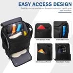 DBXINY Pickleball Bag Backpack Fits 4+ Paddles, Large Pickle ball Bags for Men and Women with Shoe Compartment and Fence Hook, Great Pickleball Gifts