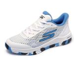 Skechers Women's Viper Court Pro Pickleball Sneaker, White/Blue, 8