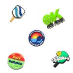 BULKITEM 25PCS Pickleball Theme Shoe Decoration Charms, Pickleball Gifts,Sports Pickleball Shoe Charms Accessories Decorations for Boy Girl Women Men Teens Adults