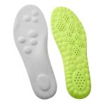 4D Pickleball Insoles for Men & Women - Memory Foam Soles Cloud Shoe Inserts - Trim to Fit Steppers Insoles for Foot Pain Fatigue Relief (Green, S)