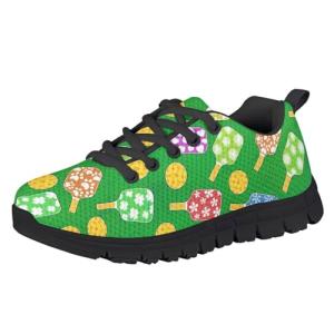 Pointodoor Kids Pickleball Shoes for Boys Size 3 Big Kids Lace Up Running Shoes Outdoor Hiking Sneaker Breathable Lightweight Athletic Sport Shoe Non-Slip