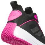 Adidas Men's Own The Game 3.0 Basketball, Black/Iron Metallic/Shock Pink, 12