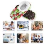 Boccsty Pickleball Balls Green White Boys Girls House Slippers Kids Toddler Home Shoes Winter Indoor Shoe XS