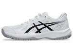 ASICS Kid's Upcourt 6 Grade School Volleyball Shoes, 2, White/Black