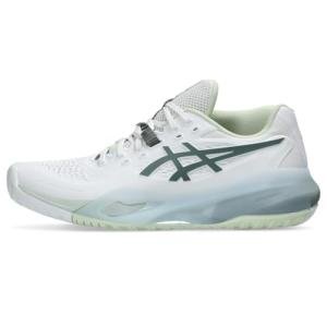 ASICS Women's Gel-Resolution X Tennis Shoes, 8, White/Monument Blue