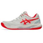 ASICS Women's Gel-Dedicate 8 Pickleball Shoes, 8.5, Cream/Flash RED