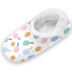 Gredecor Girls Boys Slippers Color Pickleball Paddles Household Shoes Warm Indoor Home House Slipper for Kids, 12-13.5