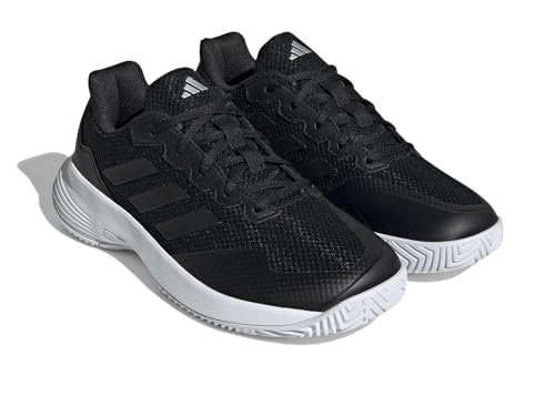 Adidas Gamecourt 2.0 Sneaker, Black/Silver, Women's Size 7.5