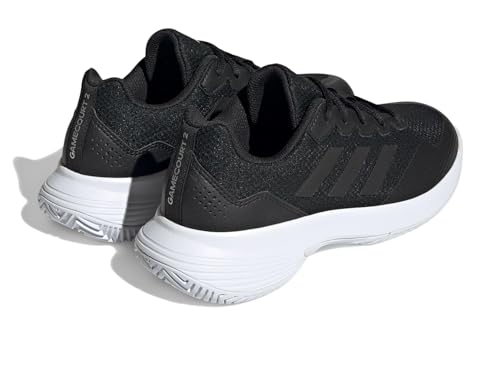 Adidas Gamecourt 2.0 Sneaker, Black/Silver, Women's Size 7.5