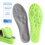SolaraPickleball Insoles for Men & Women, Cushioning Memory Foam, Arch Support & Breathable Design for All-Day Comfort, Trim to Fit (Men 5 / Women 6.5)