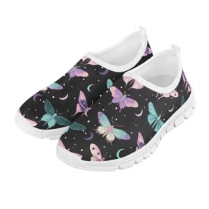 Ctsgobvahy Sports Shoes for Boys Girls, Toddlers Kids Easy-to-Put-On Low-Top Shoes, Butterflies Children's Lightweight Breathable Shoe,Suitable for Running,Tennis,Pickleball,Baseball