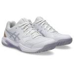 ASICS Women's Gel-Dedicate 8 Pickleball Shoes, 8.5, White/Dusk Violet