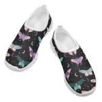 Ctsgobvahy Sports Shoes for Boys Girls, Toddlers Kids Easy-to-Put-On Low-Top Shoes, Butterflies Children's Lightweight Breathable Shoe,Suitable for Running,Tennis,Pickleball,Baseball