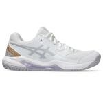 ASICS Women's Gel-Dedicate 8 Pickleball Shoes, 8.5, White/Dusk Violet