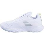 Babolat Women's SFX Evo Pickleball Shoes, White/Silver (US Women's Size 8.5)