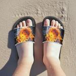 Goncariar Pickleball Flame Slides for Boys Size 11 Cool Ball Kids Slides Boys Summer Shower Shoes Lightweight Arch Support Open Toe Sandals Pool Shoes for Beach & Outdoor Sport Play