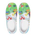 Ctsgobvahy Dinosaurs Boy's Athletics Shoes, Kids Easy-to-Put-On Low-Top Shoes, Children's Lightweight Breathable Sneakers Suitable for Running, Pickleball, Tennis and Baseball