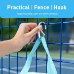 WITUXU Pickleball Bag for 2 Paddles with Ventilated Shoe Compartment & Wet-Dry Pocket, Holds 4 Balls, Waterproof Material, Gift for Women Pickleball Players (Blue&off-white)