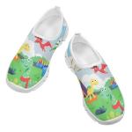 Ctsgobvahy Dinosaurs Boy's Athletics Shoes, Kids Easy-to-Put-On Low-Top Shoes, Children's Lightweight Breathable Sneakers Suitable for Running, Pickleball, Tennis and Baseball