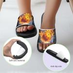 Goncariar Pickleball Flame Slides for Boys Size 11 Cool Ball Kids Slides Boys Summer Shower Shoes Lightweight Arch Support Open Toe Sandals Pool Shoes for Beach & Outdoor Sport Play