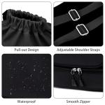 GQIIRL Tennis Bag for Women - Water Resistant Tennis Backpack to Hold 2 Rackets with Shoe Compartment, Lightweight Pickleball Paddles Badminton Squash Racquet Bags for Youth Girls Teenager (Black)