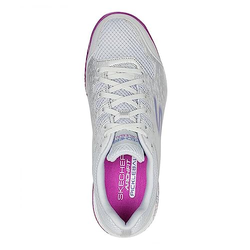 Skechers Viper Court Pickleball Shoes for Men/Women, Grey/Purple