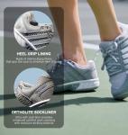 K-Swiss Women’s Express Light Pickleball Shoes – Lightweight Breathable Court Shoe, Stable Support, Durable Toe Protection, Highrise/White, 9 M