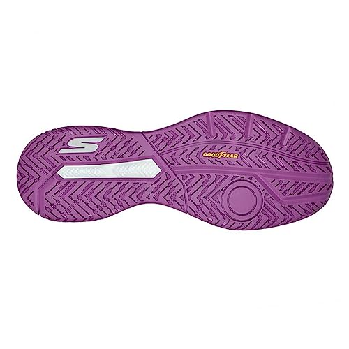 Skechers Viper Court Pickleball Shoes for Men/Women, Grey/Purple