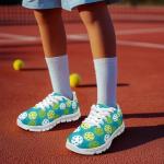 Funnydude Pickleball Print Boys School Shoes Size 13 Little Kids Running Shoes Comfortable Sneakers