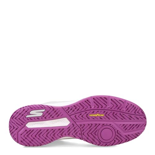 Skechers Viper Court Pickleball Shoes for Men/Women, Grey/Purple