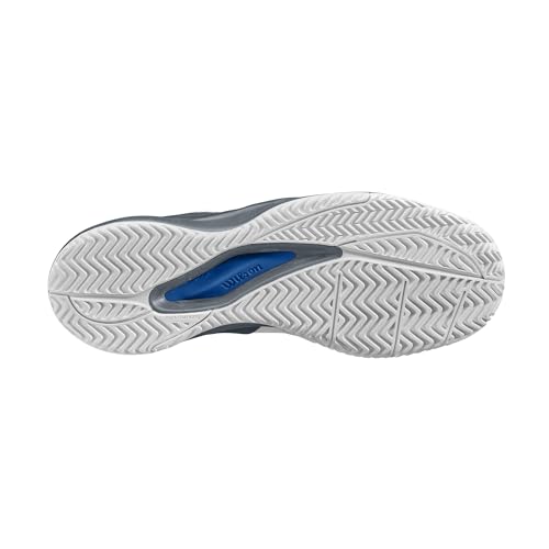 WILSON Rush Pro Ace Pickler Sneaker, White/Grey/Blue