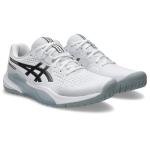 ASICS Men's Gel-Challenger 15 Tennis Shoes, 11.5, White/Gunmetal