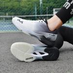 Hiuzylqx Men's Indoor Court Shoes for Tennis, Bottom wear Resistant Anti Slip Badminton Pickleball Sneakers Boys and Girls,Black,7.5