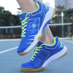 Hiuzylqx Indoor Court Shoes for Tennis, Badminton Table Tennis Volleyball Pickleball Lightweight Racketball Squash Outdoor for Men Women,Boys Girls,Blue,10