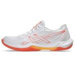 ASICS Women's Gel-Rocket 12 Volleyball Shoes, 9, White/Vivid Coral
