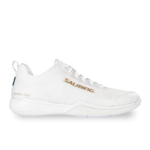 Salming Viper Pro (White/Gold) Men's Low Squash Shoes (1234060-0740) 12.0